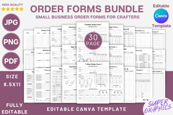 Download Crafters Business Bundle | Order Froms - Business bundle Collection