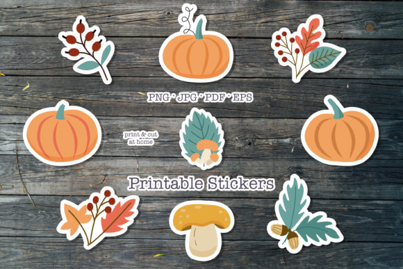 Download Fall Printable Stickers. Planner Sticker - Printable stickers Collection
