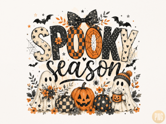 Download Spooky Season Ghost Trio PNG - Season Collection
