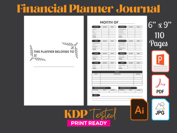 Download Financial Planner Journal KDP Interior - Financial planner journal Collection