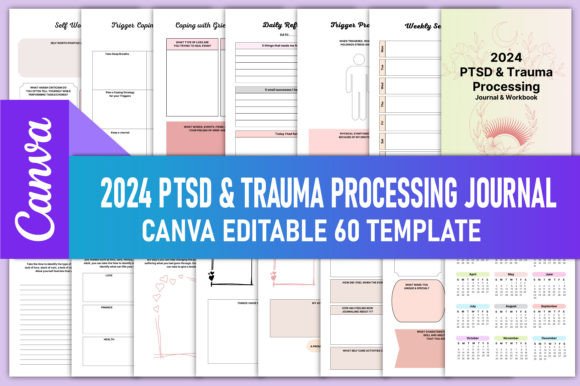 Download 2024 PTSD &amp; Trauma Processing Journal - Premium Bundle